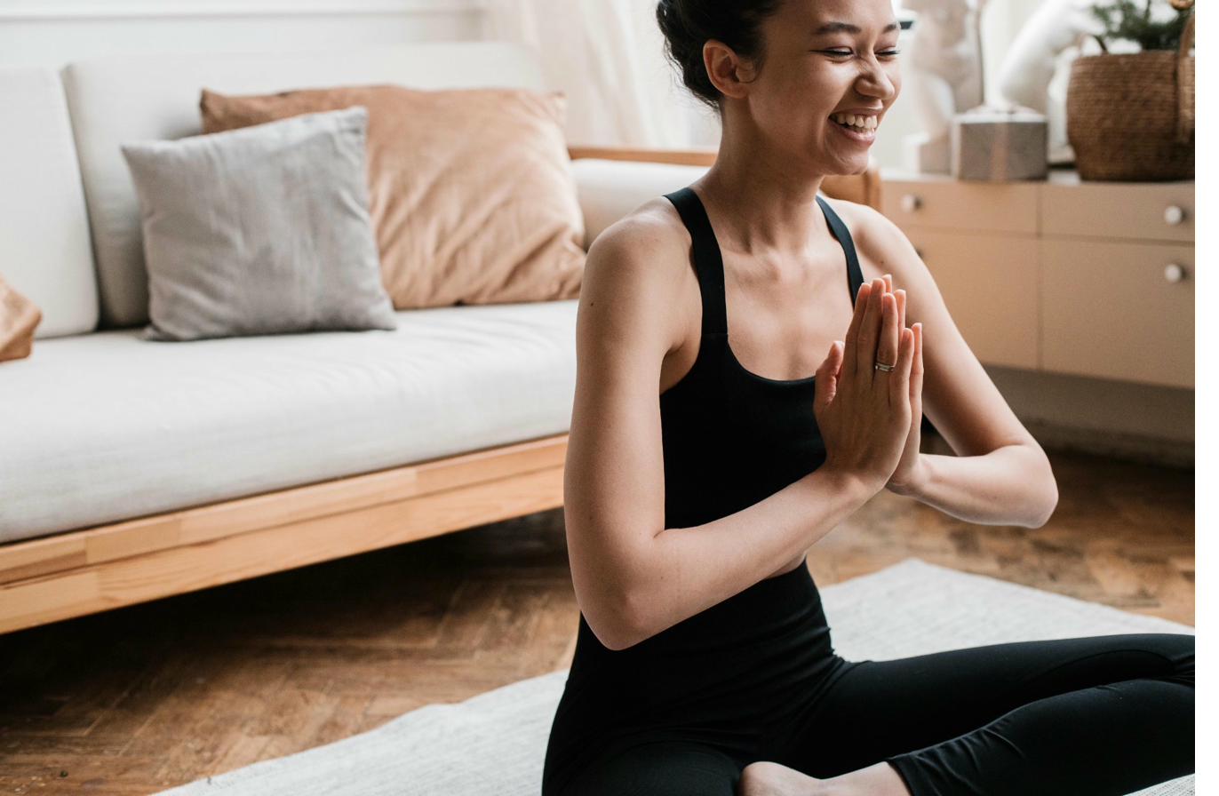 Person practicing mindfulness and grounding for anxiety relief